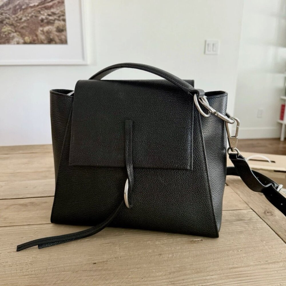 3.1 Phillip Lim Black Leigh Top Handle Satchel